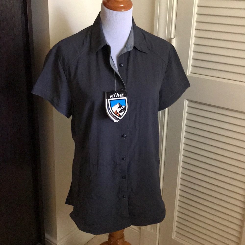 KÜHL Charcoal WUNDERER™ Short Sleeve Shirt - Large